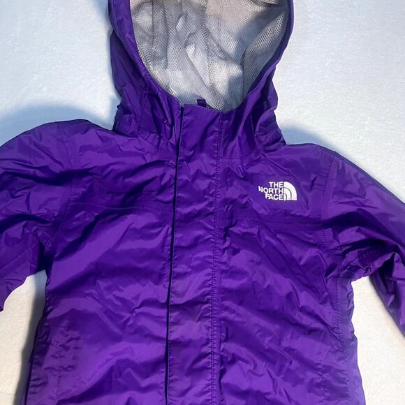 The North Face Rain Jacket Girls XS 6 PURPLE Dryvent Rain Jacket - Picture 1 of 9